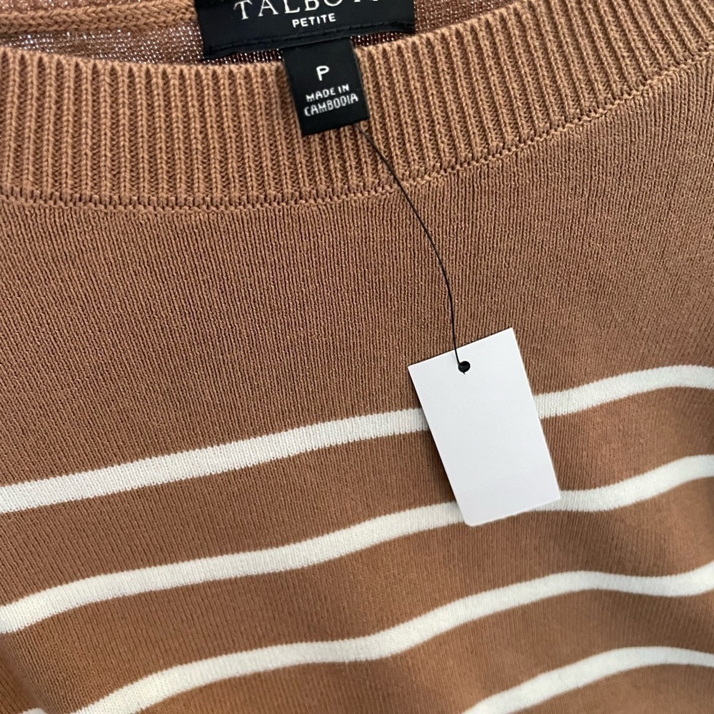 New - Talbots crunch sleeve sweater - Picture 4 of 5